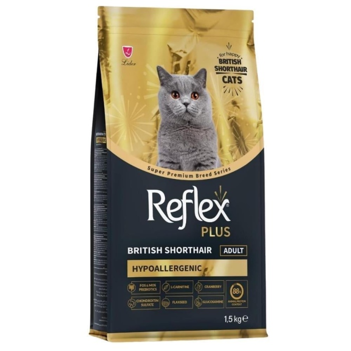 REFLEX PLUS BRİTİSH SHORTHAİR YAVRU KEDİ MAMASI 1.5 KG