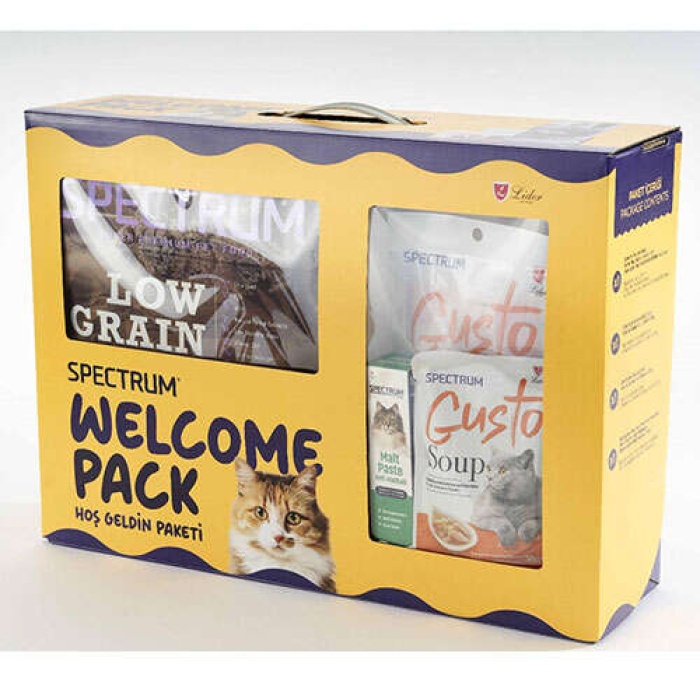 Spectrum Welcome Pack Low Grain Sterilised Somon ve Hamsi Kısırlaştırılmış Kedi Maması 2 Kg