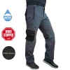 PNT-611 Softshell Pantolon Gri-Petrol Yeşili 44