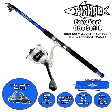 Fishack EasyCast Kıyı Olta Seti L - 3.00MT/30-60GR