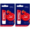 Nivea Lip Care Çilekli Dudak Nemlendirici Lipstick 5.5 ML x 2