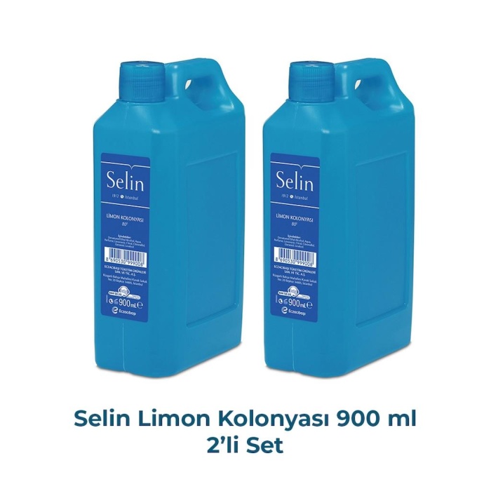 Selin 80 Derece Limon Kolonyası  900 ML x 2