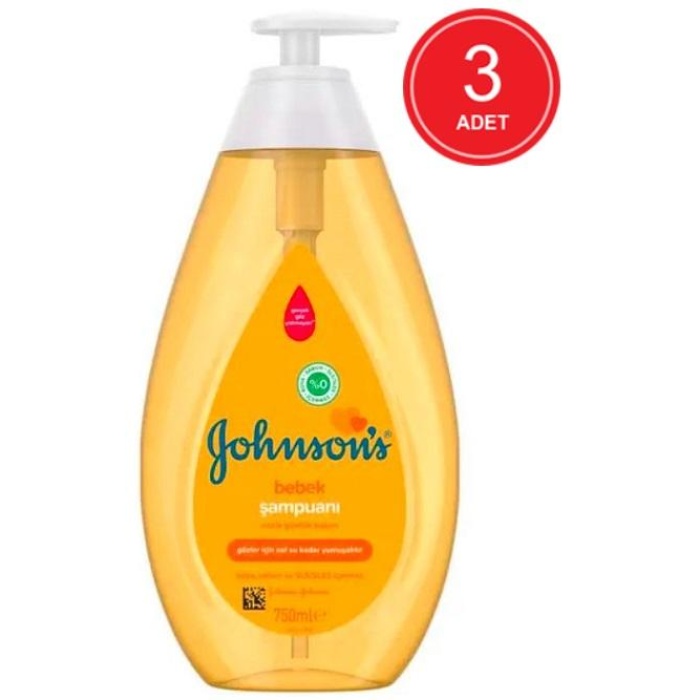 Johnsons Baby Bebek Şampuanı 3 x 750 ML