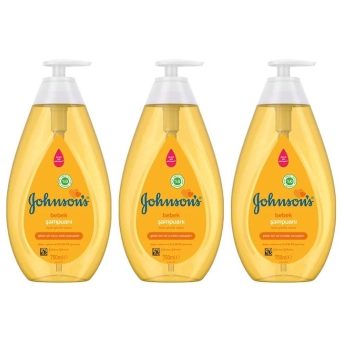 Johnsons Baby Bebek Şampuanı 3 x 750 ML