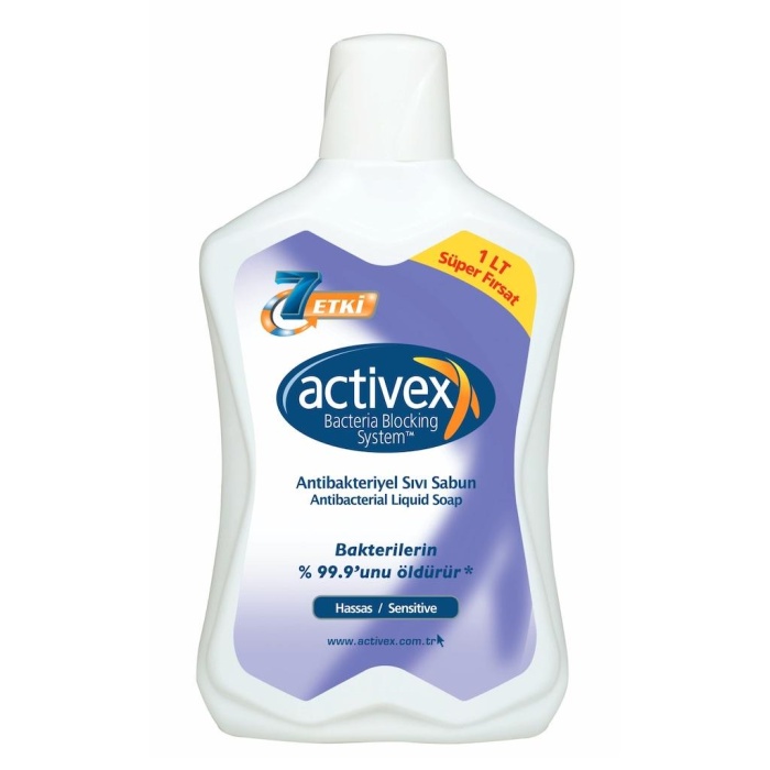 Activex Antibakteriyel Hassas Sıvı Sabun 1 L x 2