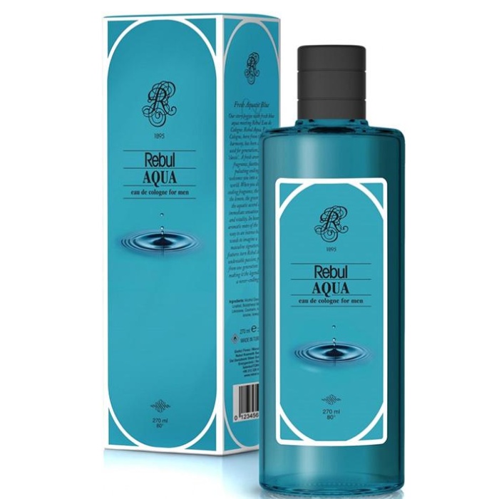 Rebul 80 Derece Aqua For Men Kolonya Cam Şişe 250 ML