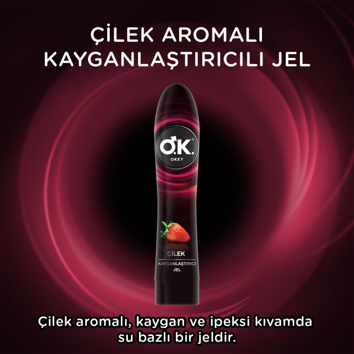 Okey Çilek Kayganlaştırıcı Jel 100 ML