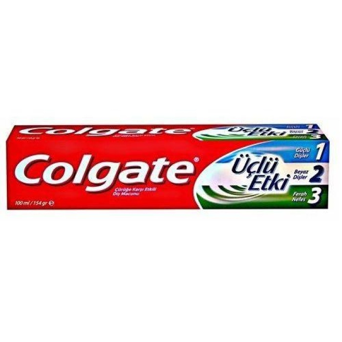 Colgate Üçlü Etki Diş Macunu Çürüğe Karşı Etkili 100 ML