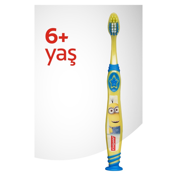 Colgate Minions 6+Yaş Vakumlu Yapışkan Sap Ekstra Yumuşak Çocuk Diş Fırçası