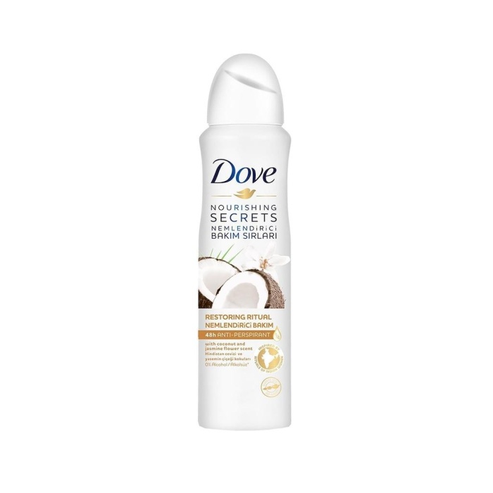 Dove Nemlendirici Bakım Sırları Hindistan Cevizi&Yasemin Kadın Sprey Deodorant 150 ML