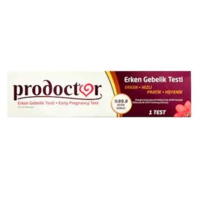 Prodoctor Pratik Erken Gebelik Testi 1 Test x 2 Paket