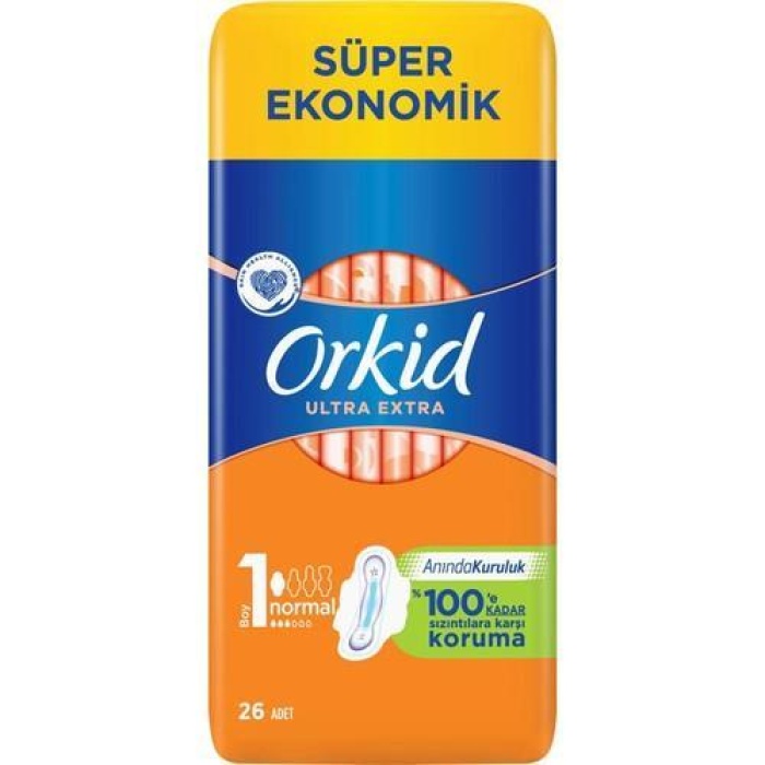 Orkid Ultra Extra Normal Hijyenik Ped 26lı