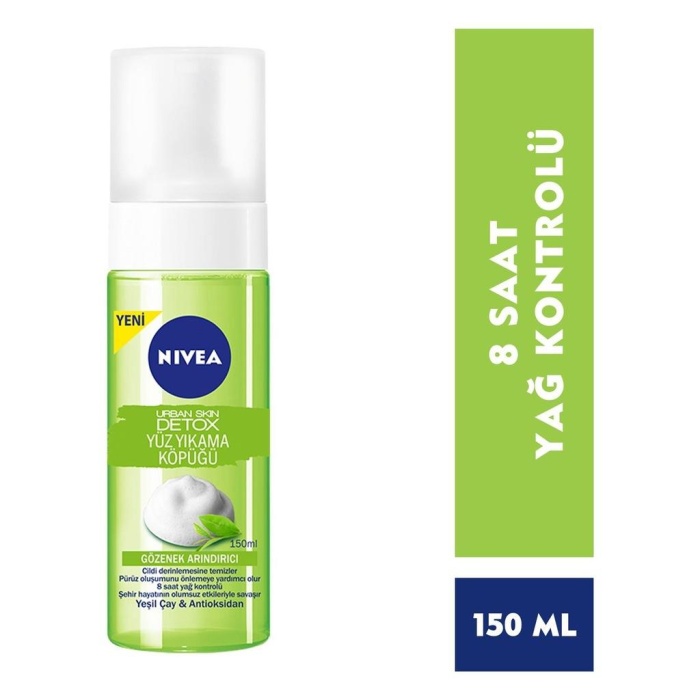 Nivea Urban Skin Detox Yüz Yıkama Köpüğü 150 ML