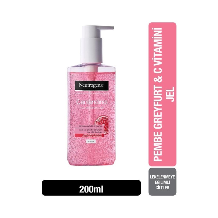 Neutrogena Pembe Greyfurt & C Vitamini Canlandırıcı Yüz Temizleme Jeli 200 ML