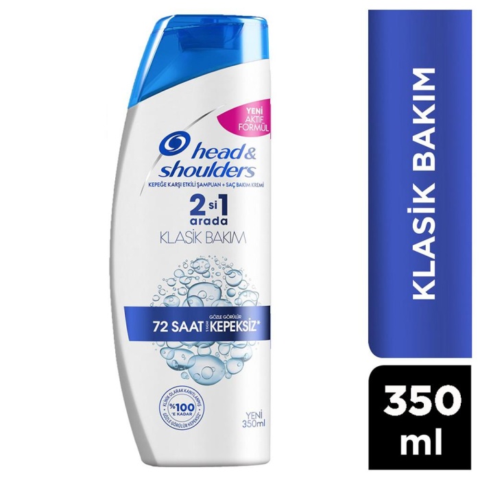 Head & Shoulders 2 in 1 72 Saat Kepeksiz Klasik Bakım Şampuanı  350 ML