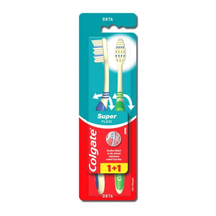 Colgate Super Flexi Orta 1+1 Diş Fırçası