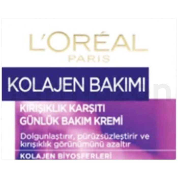 LOreal Paris Kolajen Bakımı Kırışıklık Karşıtı Günlük Bakım Kremi 50 ML