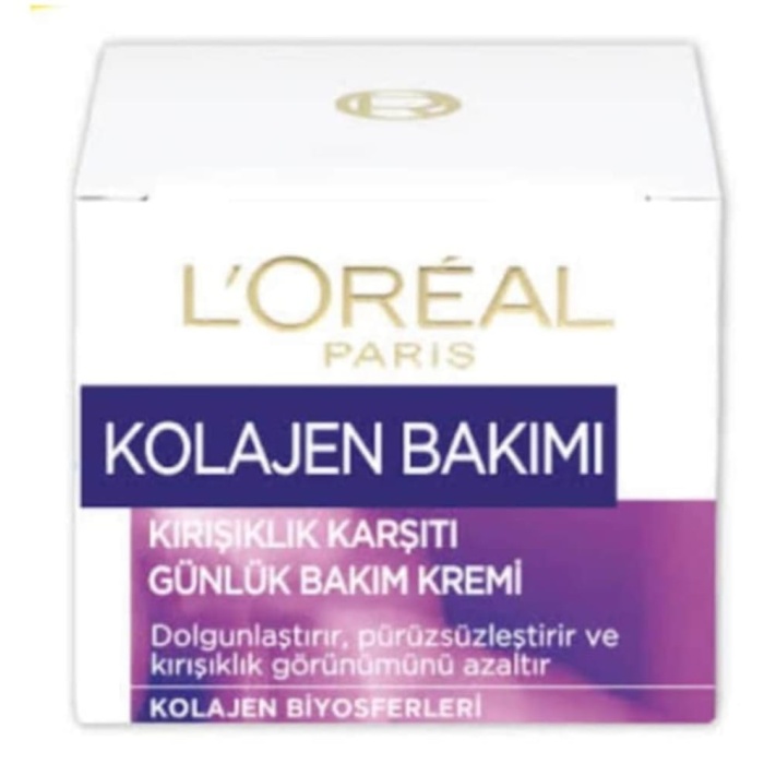 LOreal Paris Kolajen Bakımı Kırışıklık Karşıtı Günlük Bakım Kremi 50 ML