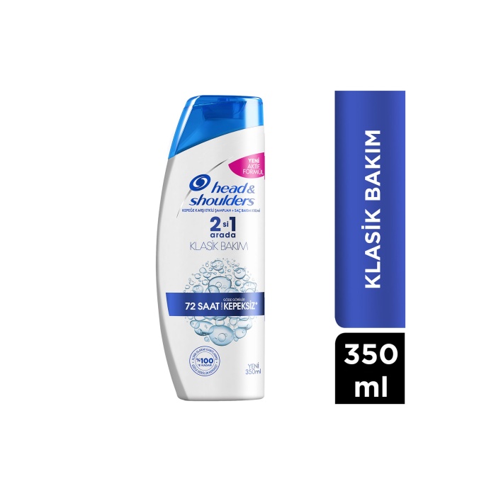 Head & Shoulders 2 in 1 72 Saat Kepeksiz Klasik Bakım Şampuanı 350 ML