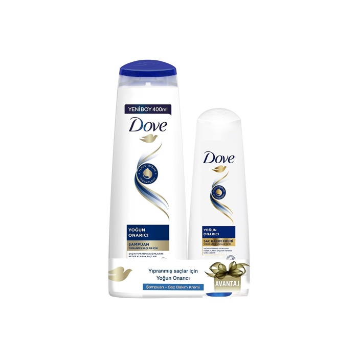 Dove Yoğun Onarıcı Şampuan & Saç Kremi 400 x 200 ML