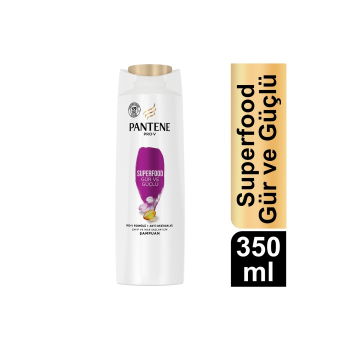 Pantene Superfood Gür ve Güçlü Şampuan 350 ML