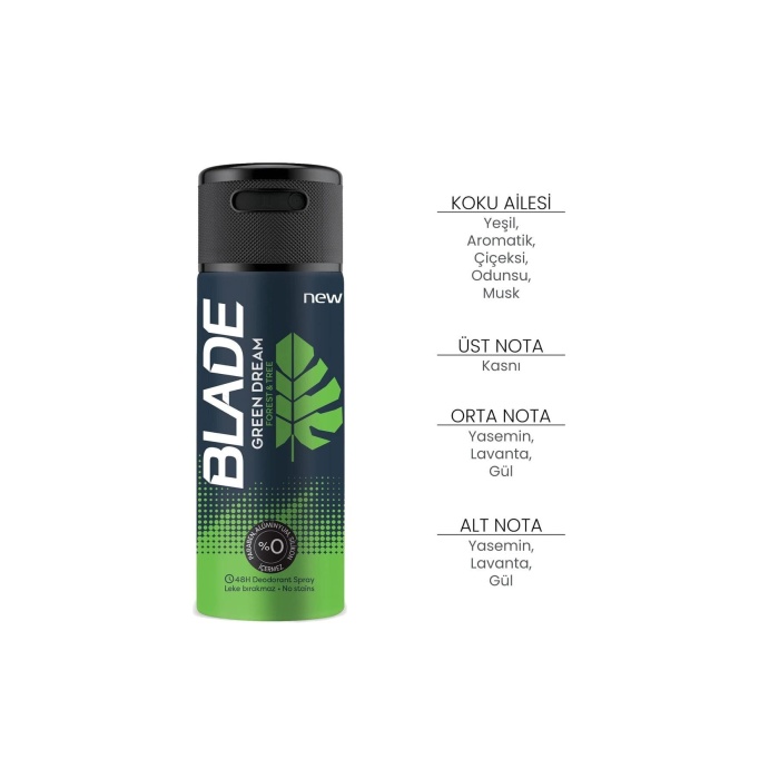 Blade Deodorant Green Dream 200 ml BÜYÜK BOY