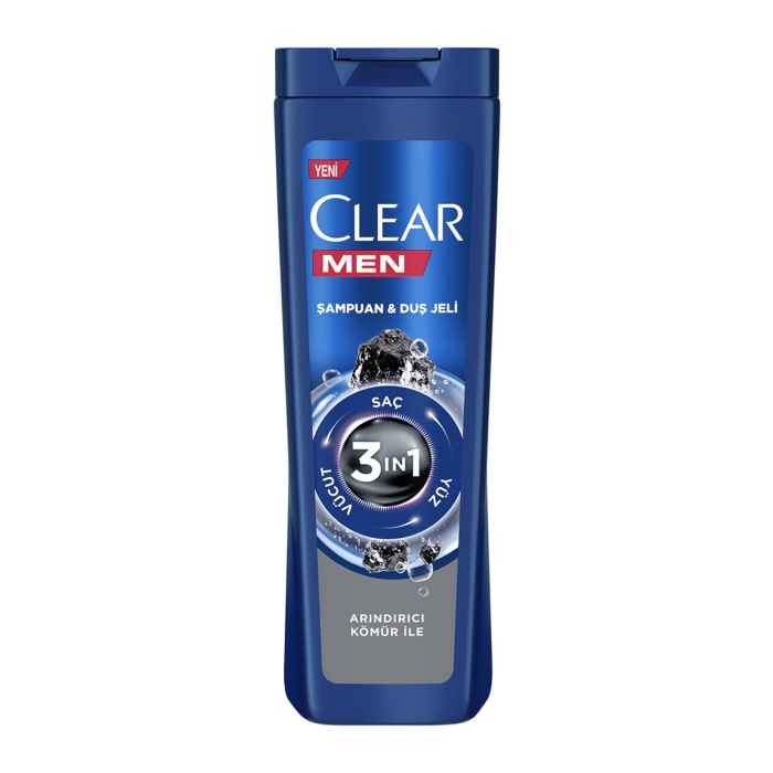 Clear Men Arındırıcı Kömür İle Şampuan Duş Jeli 350 ML