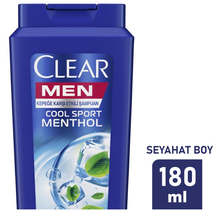 Clear Men Cool Sport Menthol Kepeğe Karşı Şampuan 180 ML