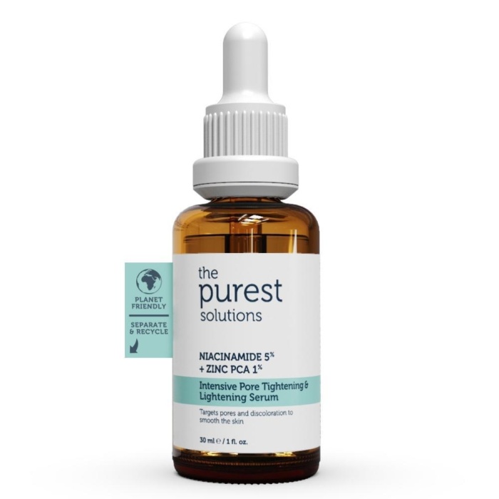 The Purest Solutions Gözenek Siyah Nokta ve Akne Giderici Bakım Serumu 30 ml (Niacinamide 5% + Zinc PCA 1%)