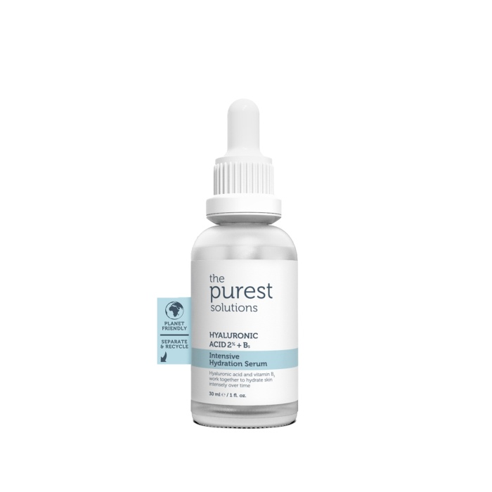 The Purest Solutions Tüm Cilt Tipleri İçin Yoğun Nemlendirici Bakım Serumu 30 ml (Hyaluronic Acid %2 + B5)