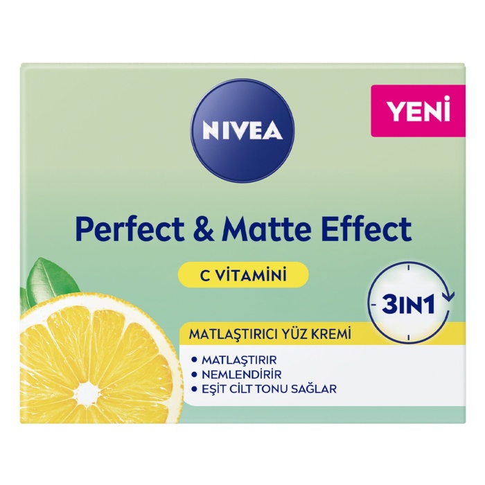 Nivea Yüz Bakım Kremi Perfect & Matte C Vitaminli 50 ml