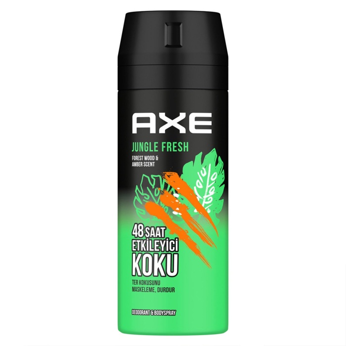 Axe Erkek Sprey Deodorant Jungle Fresh 48 Saat Etkileyici Koku 150 ml