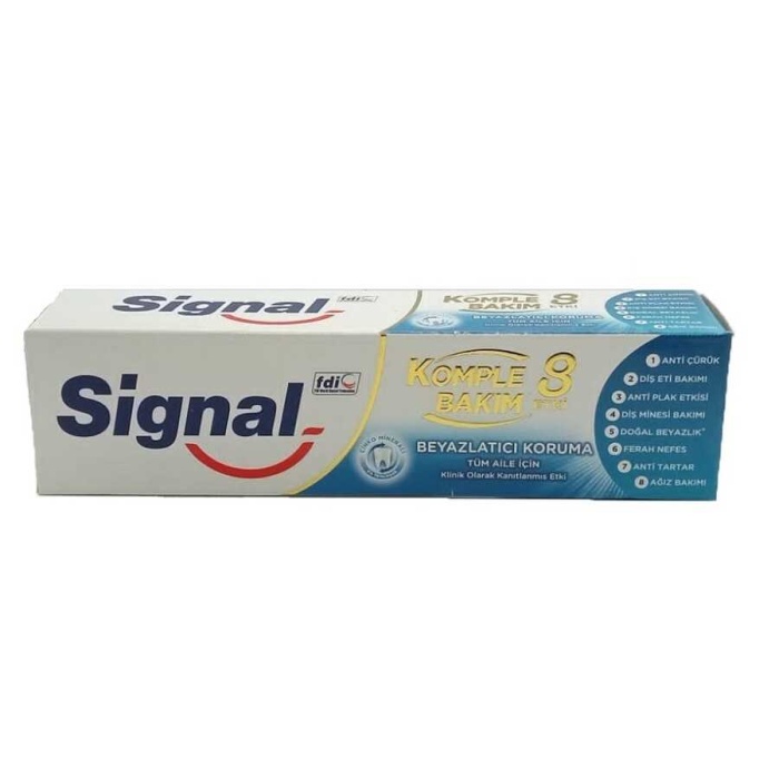 Signal Diş Macunu Komple Bakım 8 Etki Beyazlatıcı Koruma 75 ml