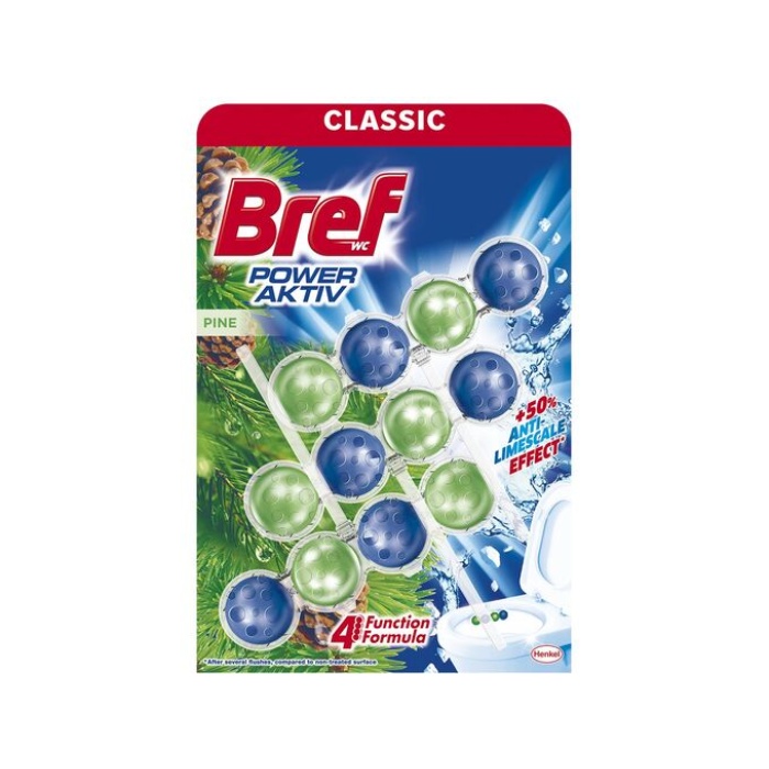 Bref Klozet Blok Power Aktiv 50 gr 3lü