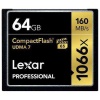 Lexar 64Gb 1066X Pro Cf-160 Mb/Sn. Compackt Flash Hafıza kartı