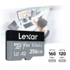 Lexar 64GB Professional 1066X UHS-I MicroSDXC Memory Card + SD Adaptör (Silver Series)