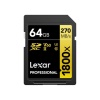 Lexar 64 GB Gold Series 1800x SDXC Class 10 UHS-II Hafıza Kartı