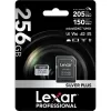 Lexar Professional 256GB 205 MBs Silver Plus Mikro SD Hafıza Kartı