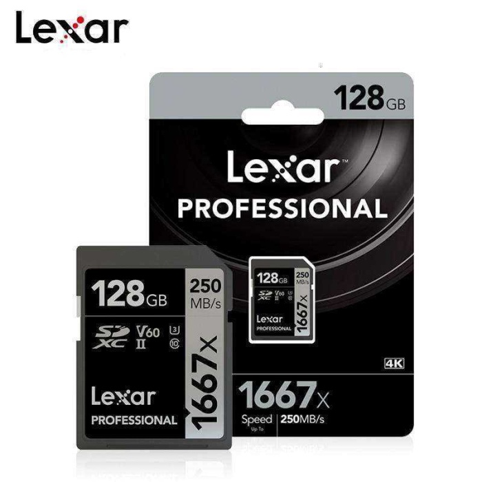 Lexar 128GB 1667x 250MB/s SD Hafıza Kartı