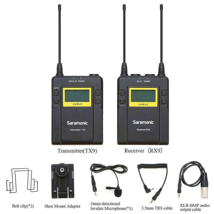 SARAMONIC UWMIC9 RX9+TX9 UHF WIRELESS MIKROFON