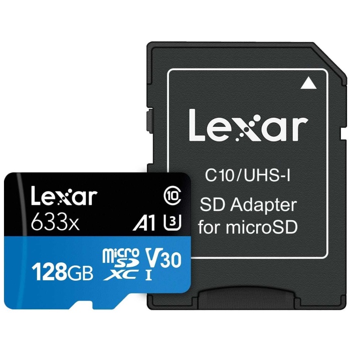 LEXAR 128GB MICRO SDXC UHS-I 633X 100mb/s