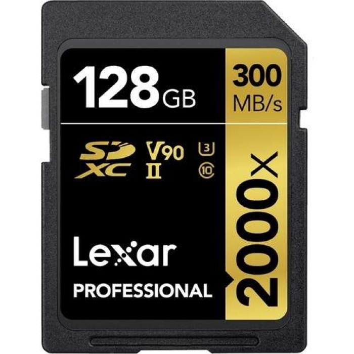 Lexar 128GB 2000X 300mb/sn UHS-II SDXC Hafıza Kartı