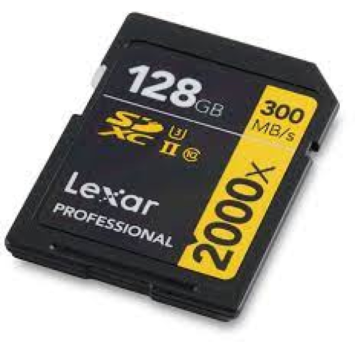 Lexar 128GB 2000X 300mb/sn UHS-II SDXC Hafıza Kartı