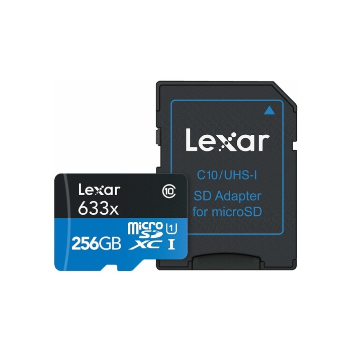 Lexar 256GB High-Performance 633x microSDXC UHS-I Hafıza Kartı