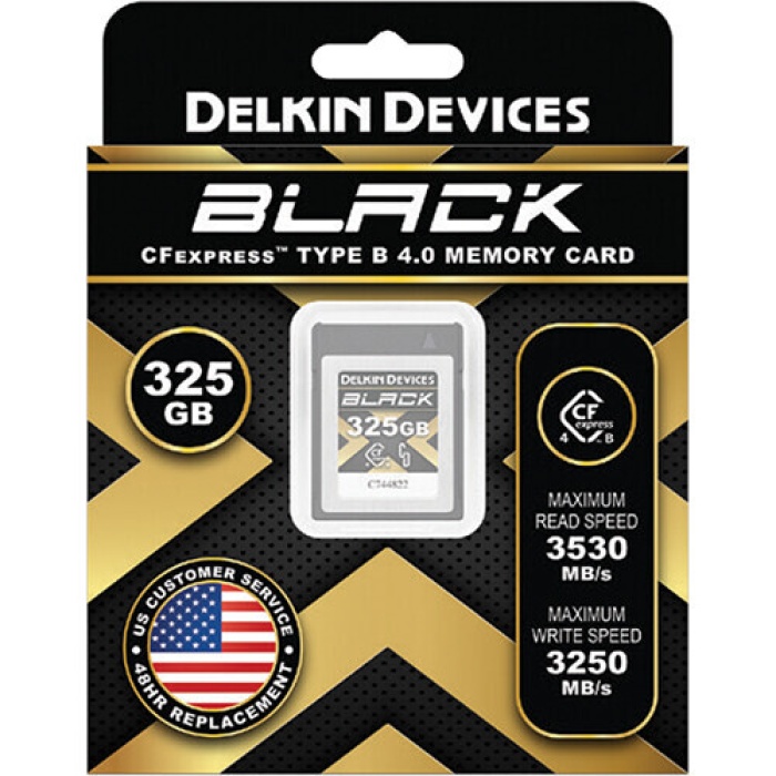 DELKIN BLACK CFEXPRESS TYPE B 4.0 MEMORY CARD 325GB