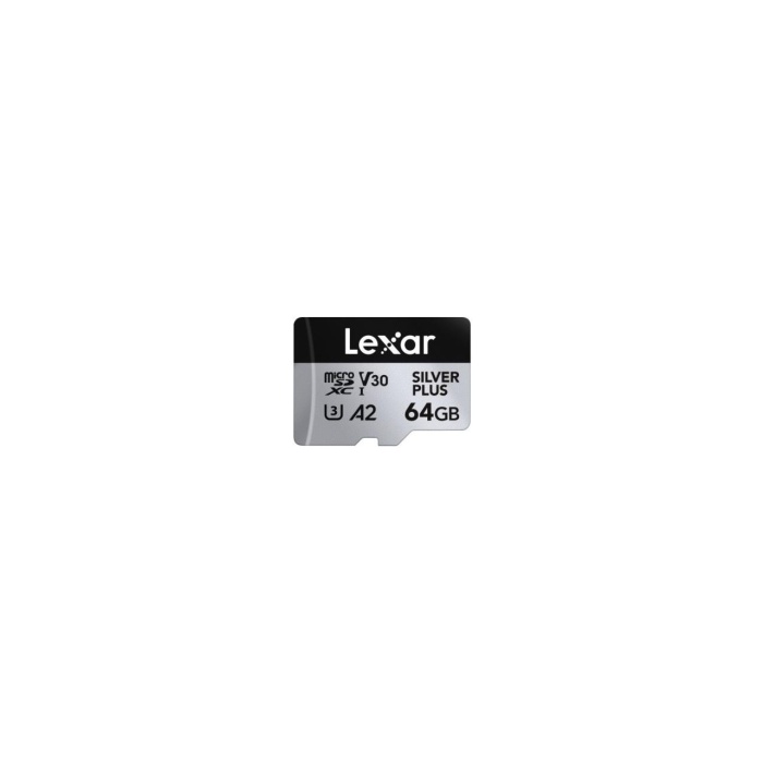 Lexar Professional 64GB 205 MB/s Silver Plus Mikro SD Hafıza Kartı