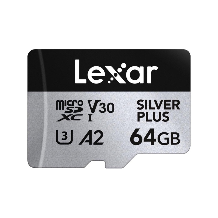 Lexar Professional 64GB 205 MB/s Silver Plus Mikro SD Hafıza Kartı