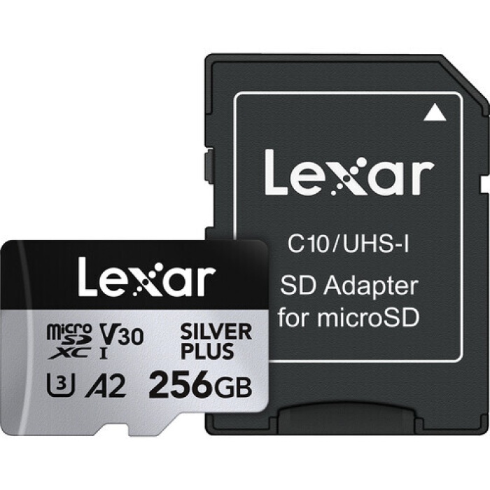 Lexar Professional 256GB 205 MBs Silver Plus Mikro SD Hafıza Kartı