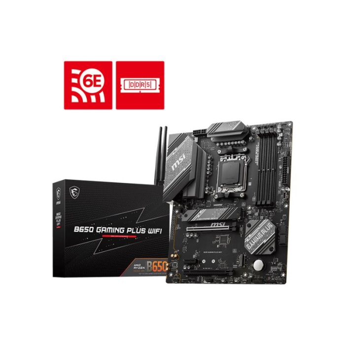 MSI B650 GAMING PLUS WIFI DDR5 6000MHZ 1XHDMI 1XDP 2XM.2 USB 3.2 ATX AM5