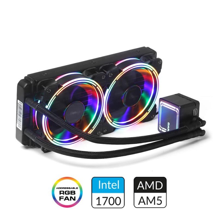 DARK DKCCW246 AQUAFORCE W246 240MM FİXED RGB LEDLİ SIVI SOĞUTMA